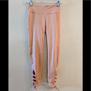 Pale pink cropped tight